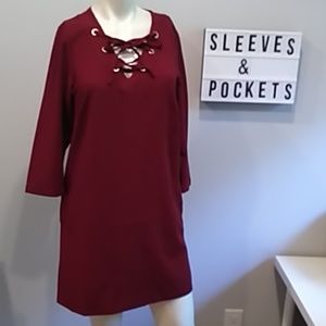 Kensie Dress with Sleeves and Pockets